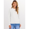 image:imageANRABESS Sweaters for Women 2026 Long Sleeve Crewneck Loose Fit Lightweight Knit Basic Fall Sweater OutfitsWhite