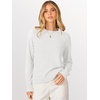 image:imageANRABESS Sweaters for Women 2026 Long Sleeve Crewneck Loose Fit Lightweight Knit Basic Fall Sweater OutfitsWhite