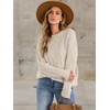 image:imageANRABESS Sweaters for Women Oversized Cable Knit Fall Long Sleeve Crewneck Casual Pullover Sweater Tops 2026 Winter OutfitsApricot