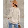 image:imageANRABESS Sweaters for Women Oversized Cable Knit Fall Long Sleeve Crewneck Casual Pullover Sweater Tops 2026 Winter OutfitsApricot