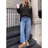 image:imageANRABESS Sweaters for Women Oversized Cable Knit Fall Long Sleeve Crewneck Casual Pullover Sweater Tops 2026 Winter OutfitsBlack