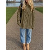 image:imageANRABESS Sweaters for Women Oversized Cable Knit Fall Long Sleeve Crewneck Casual Pullover Sweater Tops 2026 Winter OutfitsBrown Yellow