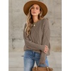 image:imageANRABESS Sweaters for Women Oversized Cable Knit Fall Long Sleeve Crewneck Casual Pullover Sweater Tops 2026 Winter OutfitsCoffee