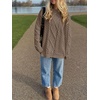image:imageANRABESS Sweaters for Women Oversized Cable Knit Fall Long Sleeve Crewneck Casual Pullover Sweater Tops 2026 Winter OutfitsCoffee