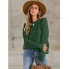 image:imageANRABESS Sweaters for Women Oversized Cable Knit Fall Long Sleeve Crewneck Casual Pullover Sweater Tops 2026 Winter OutfitsDeep Green