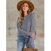 image:imageANRABESS Sweaters for Women Oversized Cable Knit Fall Long Sleeve Crewneck Casual Pullover Sweater Tops 2026 Winter OutfitsDeep Grey