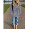 image:imageANRABESS Sweaters for Women Oversized Cable Knit Fall Long Sleeve Crewneck Casual Pullover Sweater Tops 2026 Winter OutfitsDeep Grey