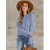 image:imageANRABESS Sweaters for Women Oversized Cable Knit Fall Long Sleeve Crewneck Casual Pullover Sweater Tops 2026 Winter OutfitsGrey Blue