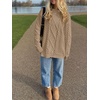 image:imageANRABESS Sweaters for Women Oversized Cable Knit Fall Long Sleeve Crewneck Casual Pullover Sweater Tops 2026 Winter OutfitsKhaki Brown