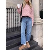 image:imageANRABESS Sweaters for Women Oversized Cable Knit Fall Long Sleeve Crewneck Casual Pullover Sweater Tops 2026 Winter OutfitsLight Pink