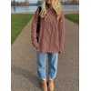 image:imageANRABESS Sweaters for Women Oversized Cable Knit Fall Long Sleeve Crewneck Casual Pullover Sweater Tops 2026 Winter OutfitsOrange