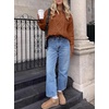 image:imageANRABESS Sweaters for Women Oversized Cable Knit Fall Long Sleeve Crewneck Casual Pullover Sweater Tops 2026 Winter OutfitsRust Orange