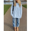 image:imageANRABESS Sweaters for Women Oversized Cable Knit Fall Long Sleeve Crewneck Casual Pullover Sweater Tops 2026 Winter OutfitsSky