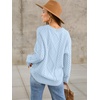 image:imageANRABESS Sweaters for Women Oversized Cable Knit Fall Long Sleeve Crewneck Casual Pullover Sweater Tops 2026 Winter OutfitsSky