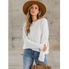 image:imageANRABESS Sweaters for Women Oversized Cable Knit Fall Long Sleeve Crewneck Casual Pullover Sweater Tops 2026 Winter OutfitsWhite Cream