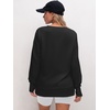 image:imageANRABESS Sweatshirts for Women 2026 Fall Long Sleeve Shirts Oversized Crewneck Lightweight Side Split Casual Pullover TopsBlack