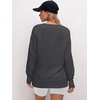 image:imageANRABESS Sweatshirts for Women 2026 Fall Long Sleeve Shirts Oversized Crewneck Lightweight Side Split Casual Pullover TopsDeep Gray