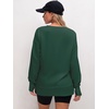 image:imageANRABESS Sweatshirts for Women 2026 Fall Long Sleeve Shirts Oversized Crewneck Lightweight Side Split Casual Pullover TopsForest Green
