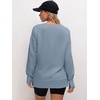 image:imageANRABESS Sweatshirts for Women 2026 Fall Long Sleeve Shirts Oversized Crewneck Lightweight Side Split Casual Pullover TopsLight Blue