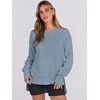 image:imageANRABESS Sweatshirts for Women 2026 Fall Long Sleeve Shirts Oversized Crewneck Lightweight Side Split Casual Pullover TopsLight Blue