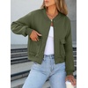 image:imageANRABESS Women Cropped Bomber Jacket 2026 Fashion Casual Trendy Varsity Y2k Jackets Fall OutfitsArmy Green