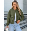 image:imageANRABESS Women Cropped Bomber Jacket 2026 Fashion Casual Trendy Varsity Y2k Jackets Fall OutfitsArmy Green