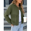image:imageANRABESS Women Cropped Bomber Jacket 2026 Fashion Casual Trendy Varsity Y2k Jackets Fall OutfitsArmy Green