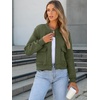 image:imageANRABESS Women Cropped Bomber Jacket 2026 Fashion Casual Trendy Varsity Y2k Jackets Fall OutfitsArmy Green