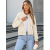 image:imageANRABESS Women Cropped Bomber Jacket 2026 Fashion Casual Trendy Varsity Y2k Jackets Fall OutfitsBeige