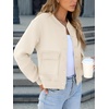 image:imageANRABESS Women Cropped Bomber Jacket 2026 Fashion Casual Trendy Varsity Y2k Jackets Fall OutfitsBeige