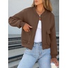image:imageANRABESS Women Cropped Bomber Jacket 2026 Fashion Casual Trendy Varsity Y2k Jackets Fall OutfitsCoffee