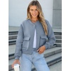 image:imageANRABESS Women Cropped Bomber Jacket 2026 Fashion Casual Trendy Varsity Y2k Jackets Fall OutfitsGrey Blue