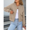 image:imageANRABESS Women Cropped Bomber Jacket 2026 Fashion Casual Trendy Varsity Y2k Jackets Fall OutfitsKhaki