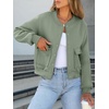 image:imageANRABESS Women Cropped Bomber Jacket 2026 Fashion Casual Trendy Varsity Y2k Jackets Fall OutfitsLight Green