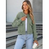 image:imageANRABESS Women Cropped Bomber Jacket 2026 Fashion Casual Trendy Varsity Y2k Jackets Fall OutfitsLight Green