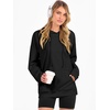 image:imageANRABESS Women Hoodies Long Sleeve Loose Fit Fleece Hooded Sweatshirts Drawstring Pullover Top With Pockets 2026 Fall OutfitsBlack