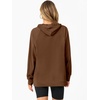 image:imageANRABESS Women Hoodies Long Sleeve Loose Fit Fleece Hooded Sweatshirts Drawstring Pullover Top With Pockets 2026 Fall OutfitsCaramel