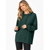 image:imageANRABESS Women Hoodies Long Sleeve Loose Fit Fleece Hooded Sweatshirts Drawstring Pullover Top With Pockets 2026 Fall OutfitsDeep Green