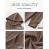 image:imageANRABESS Women Hoodies Long Sleeve Loose Fit Fleece Hooded Sweatshirts Drawstring Pullover Top With Pockets 2026 Fall OutfitsLight Brown