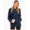 image:imageANRABESS Women Hoodies Long Sleeve Loose Fit Fleece Hooded Sweatshirts Drawstring Pullover Top With Pockets 2026 Fall OutfitsNavy Blue