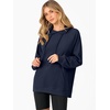 image:imageANRABESS Women Hoodies Long Sleeve Loose Fit Fleece Hooded Sweatshirts Drawstring Pullover Top With Pockets 2026 Fall OutfitsNavy Blue