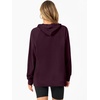 image:imageANRABESS Women Hoodies Long Sleeve Loose Fit Fleece Hooded Sweatshirts Drawstring Pullover Top With Pockets 2026 Fall OutfitsPurple