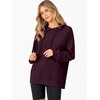 image:imageANRABESS Women Hoodies Long Sleeve Loose Fit Fleece Hooded Sweatshirts Drawstring Pullover Top With Pockets 2026 Fall OutfitsPurple