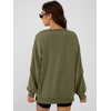 image:imageANRABESS Women Oversized Long Sleeve Sweatshirts Crewneck Side Slit Loose Teen Girl Pullover Top 2026 Fall Y2K Trendy OutfitsArmy Green