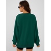 image:imageANRABESS Women Oversized Long Sleeve Sweatshirts Crewneck Side Slit Loose Teen Girl Pullover Top 2026 Fall Y2K Trendy OutfitsDeep Green