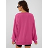image:imageANRABESS Women Oversized Long Sleeve Sweatshirts Crewneck Side Slit Loose Teen Girl Pullover Top 2026 Fall Y2K Trendy OutfitsHot Pink