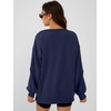 image:imageANRABESS Women Oversized Long Sleeve Sweatshirts Crewneck Side Slit Loose Teen Girl Pullover Top 2026 Fall Y2K Trendy OutfitsNavy Blue