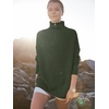 image:imageANRABESS Women Quarter Zip Oversized Casual Loose Rib Knit Cozy Pullover Sweaters Top 2026 Fall Fashion Outfits ClothesArmy Green