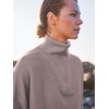 image:imageANRABESS Women Quarter Zip Oversized Casual Loose Rib Knit Cozy Pullover Sweaters Top 2026 Fall Fashion Outfits ClothesBrown