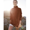 image:imageANRABESS Women Quarter Zip Oversized Casual Loose Rib Knit Cozy Pullover Sweaters Top 2026 Fall Fashion Outfits ClothesCaramel